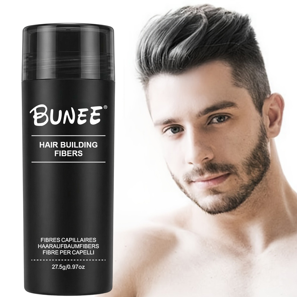 Hair Care Products - BUNEE แฮร์ไฟเบอร์ 27.5 กรัม: ไฟเบอร์เพิ่มความหนาของเส้นผมสำหรับผู้ชาย ช่วยปกปิดผมบางบริเวณศีรษะ