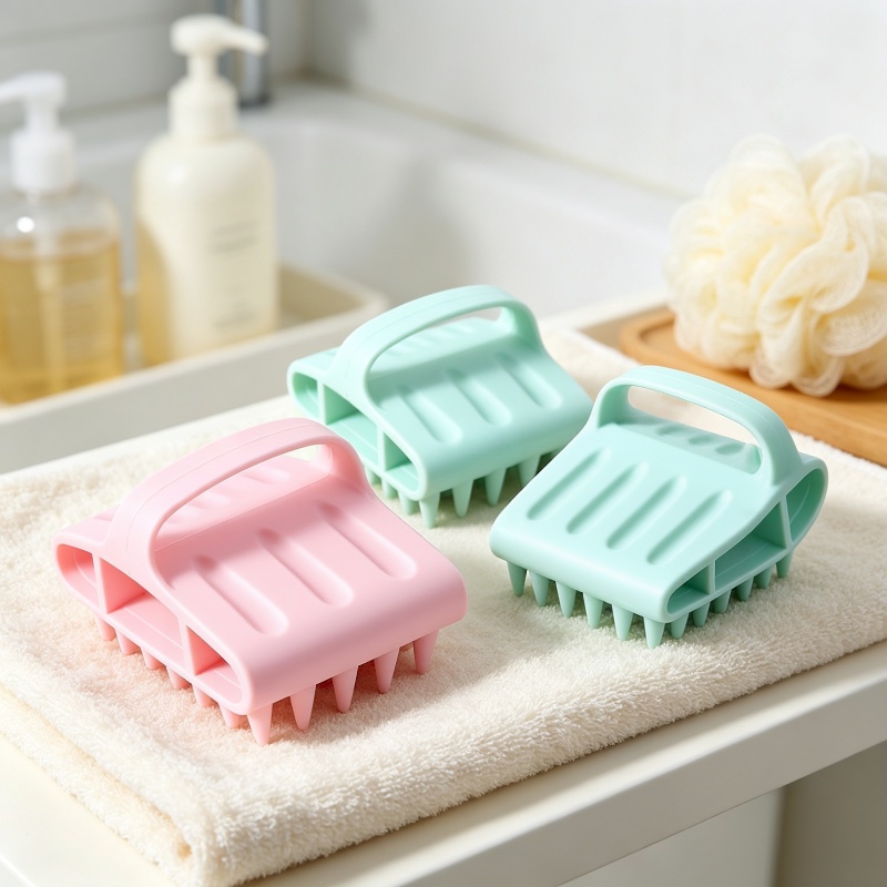 Hair Care Products - แปรงซิลิโคนสำหรับนวดหนังศีรษะ หวีสระผมนุ่ม เครื่องนวดศีรษะสำหรับอาบน้ำ อุปกรณ์ดูแลเส้นผม