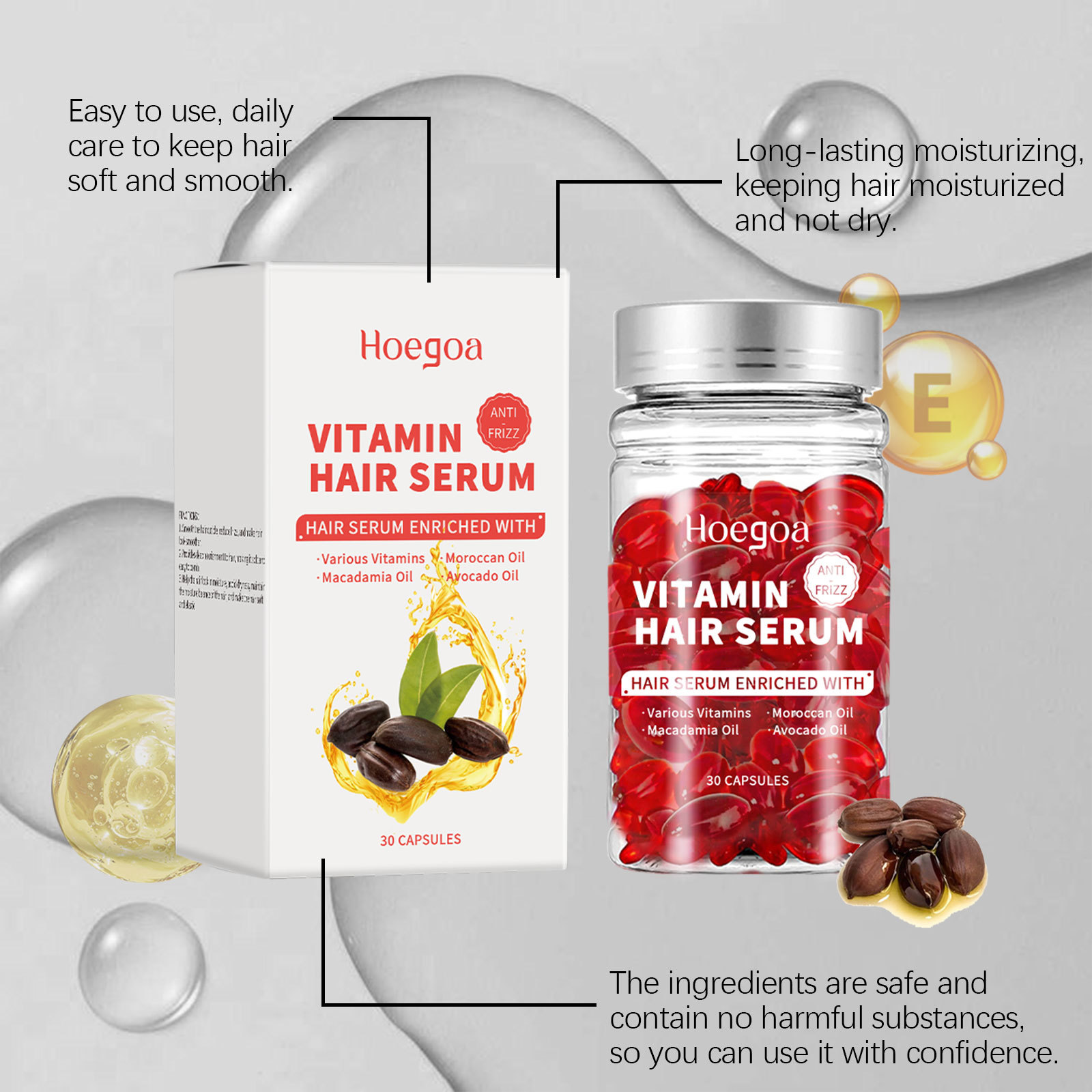 วิตามินเซรั่มบํารุงเส้นผมแคปซู - Hair Care Products บทวิจารณ์และราคา